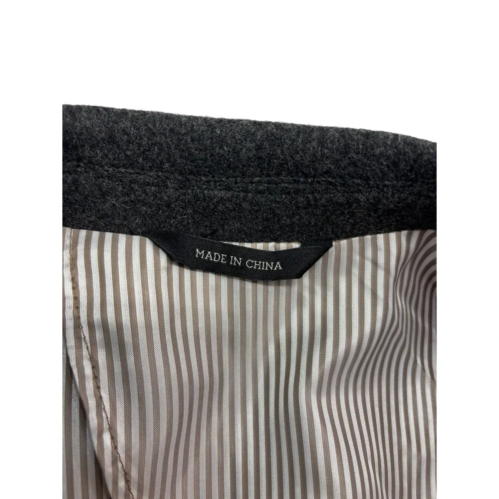 Banana Republic 38R Charcoal Heavy Flannel Wool Blazer Jacket Sport Coat Soft